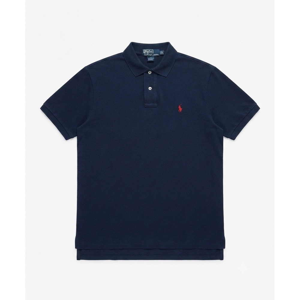 Polo by Ralph Lauren Mens Black Short Sleeve Cotton Polo Shirt XL